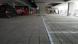 我公司在北京58同城总部停车场划线施工